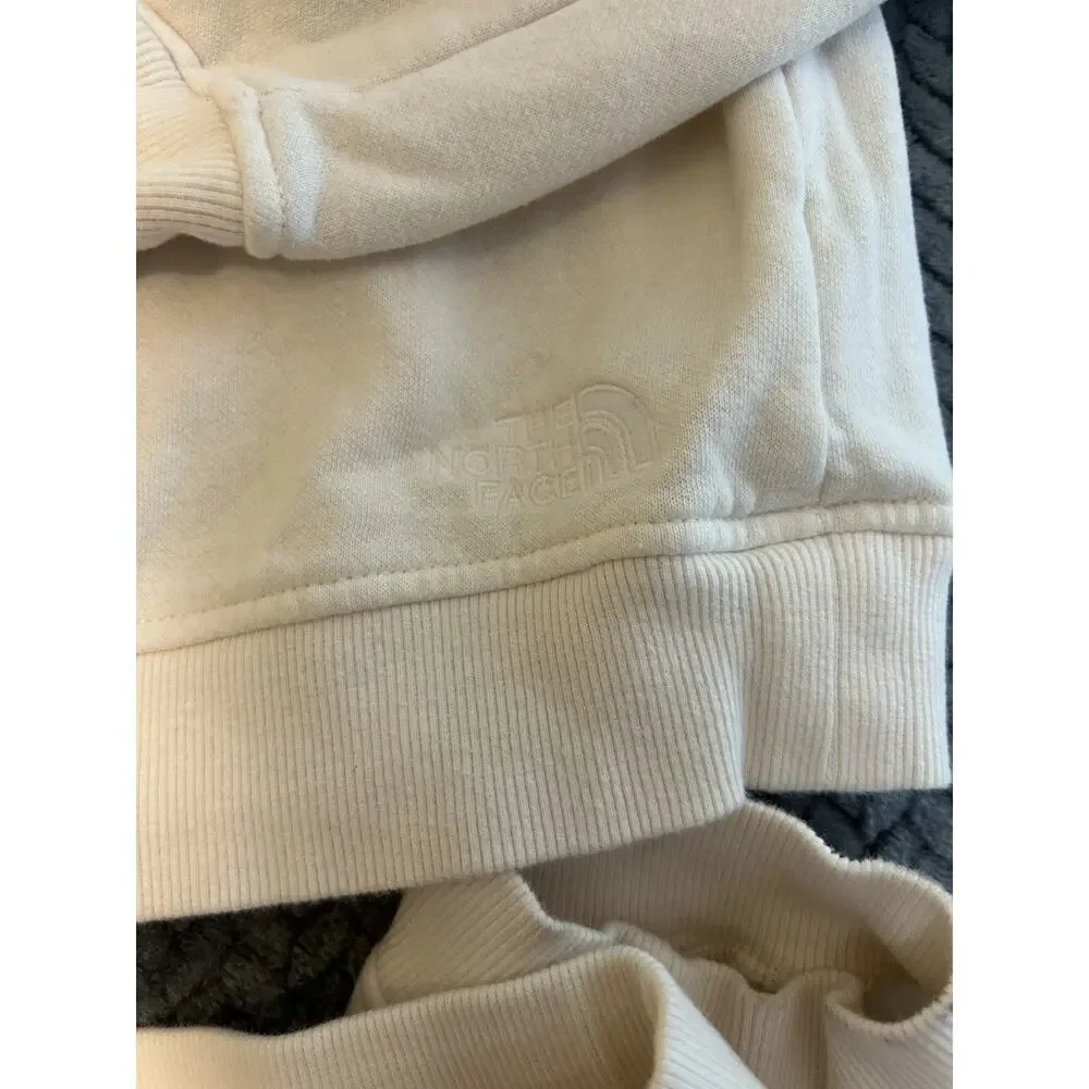 The North Face Sweatshirt & Sweatpants 2 Piece Set Girls 2XL Cream Fleece Cotton